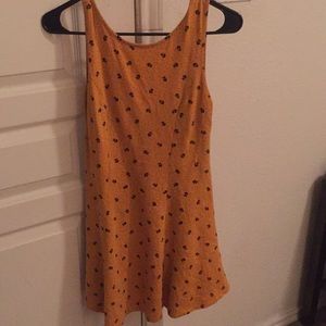 Mustard yellow sun dress